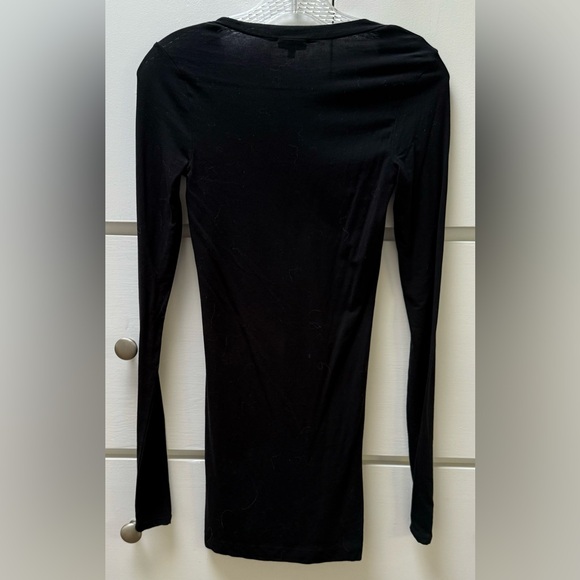NWT Splendid extra-long, classic long sleeve tunic-tee shirt in size XS - Picture 3 of 6